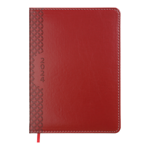 Ежедневник датированный 2024 VIENNA A5 красный Buromax BM.2111-05