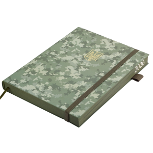 Щоденник датований 2026 A5 Buromax MILITARY BM.21134