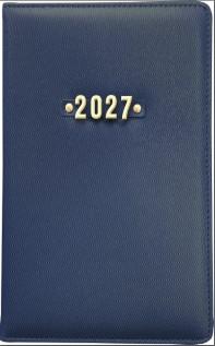 Ежедневник датированный 2027 A5 FORM BM.21181 синий искусственная кожа/поролон