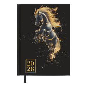 Ежедневник датированный 2026 A5 Buromax HORSE BM.2189