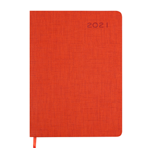 Щоденник датований 2021 TWEED, L2U, A5, BUROMAX BM.2193 - колір: помаранчевий