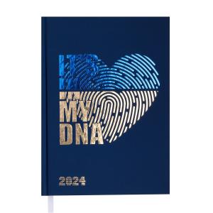 Ежедневник датированный 2024 FREE A5 темно-синий Buromax BM.2166-03