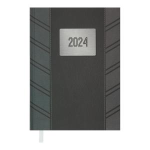 Ежедневник датированный 2024 HIDE A5 серый Buromax BM.2173-09