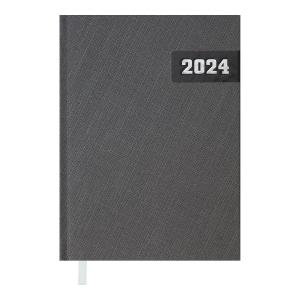 Ежедневник датированный 2024 MANLY A5 серый Buromax BM.2188-09