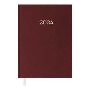 Ежедневник датированный 2024 MONOCHROME A5 бордовый Buromax BM.2160-13