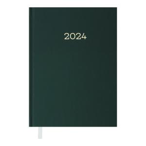 Ежедневник датированный 2024 MONOCHROME A5 зеленый Buromax BM.2160-04