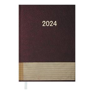 Ежедневник датированный 2024 PARALLEL A5 бордовый Buromax BM.2107-13