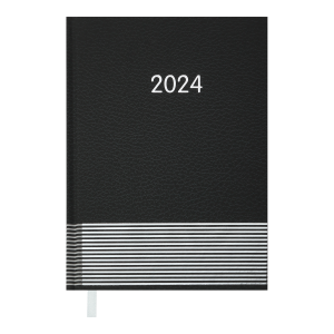 Щоденник датований 2024 PARALLEL A5 чорний Buromax BM.2107-01