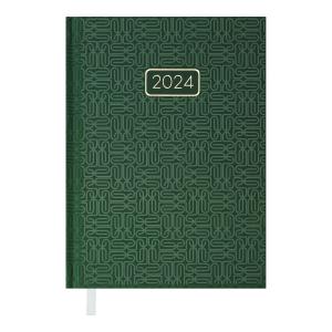 Щоденник датований 2024 VELVET A5 зелений Buromax BM.2163-04