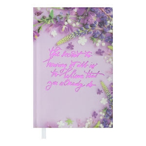 Ежедневник недатированный A6 Buromax PRETTY BM.2628-07 фиолетовый - серия: pretty