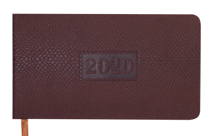 Тижневик кишеньковий датований 2020 AMAZONIA, 136 стор., BUROMAX BM.2790 - колір: коричневий