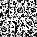 Салфетки черно-белый орнамент, 33х33 см, 20 шт, Марго, 0126355 - Фото 1