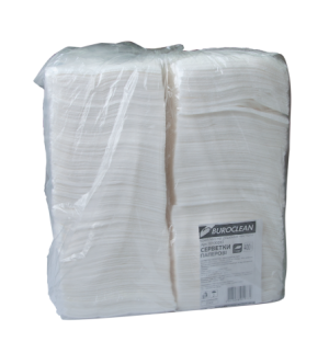 Салфетки бумажные BUROCLEAN 240x240 мм 400шт в пп упаковке белый 10100203