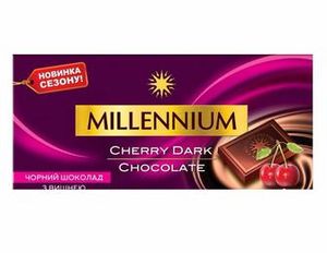 Шоколад чорний Millennium з вишнею 100г 10699304