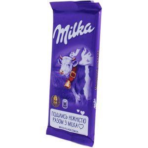 Шоколад молочний Milka без добавок 90г 10581713