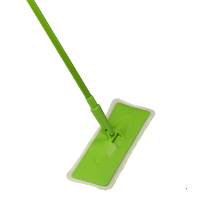 Швабра Buroclean Green Flat Mop з насадкою мікрофібра на липучці 70-120 см 44x13 см 10300116