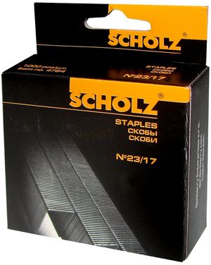 Набір скоб Scholz №23/17 10 упаковок по 1000 штук 4764