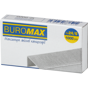 Скоби Buromax №24/6 ЛЮКС BM.4412
