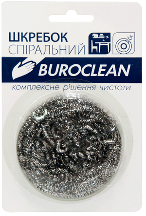 Скребок спіральний з нержавіючої сталі, 1 шт, Buroclean, 10200400