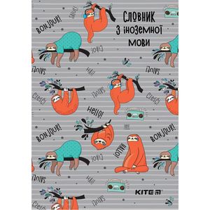 Словарь для записи иностранных слов 60 листов Sloths Kite K19-407-1