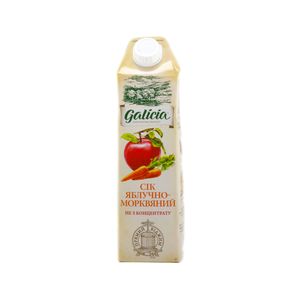 Сок Galicia яблочно-морковный прямого отжима 1л 10549573