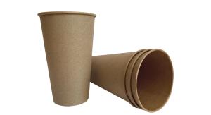 Стакан паперовий Buroclean 340мл одношаровий крафт 50шт/уп 1080037