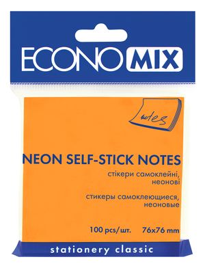 Блок бумаги с клейким слоем 76х76 мм Economix E20944 - Фото 2