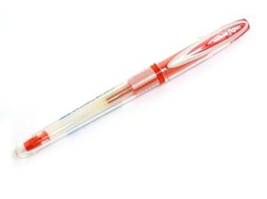 Ручка гелева uni-ball Signo bit 0.18 мм червона UM-201. 18 Red Uni