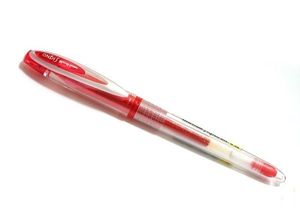 Ручка гелевая uni-ball Signo bit 0.38 мм красная UM-201. 38 Red Uni