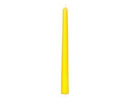 Свічка конусна жовта, h = 25 см, 50 шт, 0139420