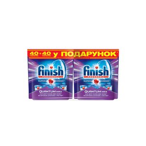 Таблетки для посудомоечных машин Finish Guantum (40шт+40шт б/к) 0148992