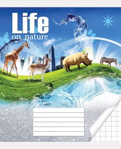 Зошит 48 аркушів клітинка green Життя на природі 2014к ТА5.4811.2014к