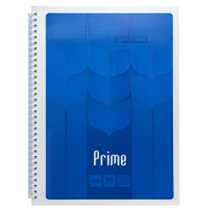 Зошит на пружині PRIME А4, 96 аркушів, клітинка, в картонній обкладинці BM.24451101