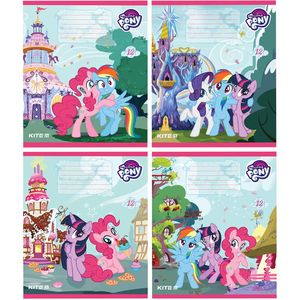 Зошит шкільна My Little Pony 12 аркушів в косу лінію Kite LP19-235