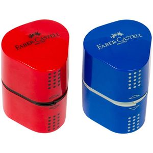 Точилка Faber-Castell Grip-2001 с пластиковым контейнером цветная 15517