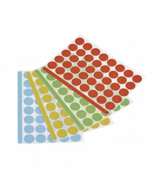 Точки-стикеры ассорти цветов 1200 шт. Magnetoplan Adhesive Round Points Assorted Set 1111526