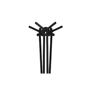 Трубочки с длинной гофрой черные 26 см (100 шт) Artistik Straw 0131605