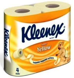 Туалетная бумага Kleenex 2-х слойная 4рул. желтый 0130417