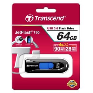 USB флеш накопичувач Transcend 64GB JetFlash 790 USB 3.0 (TS64GJF790K) - Фото 3