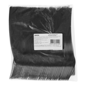 Вилки одноразовые черный 18см 100шт BUROCLEAN EuroStandart 1080204