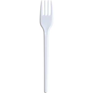 Вилка одноразовая белая 16 см 1.5 г (100 шт) BuroClean 1080200