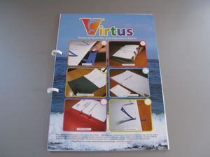 Virtus-Duos Папка-зошит Нижня обкладинка з пристроєм палітурки паперів на 2 кільця книжкового або альбомного формату стопою до 100 аркушів - Фото 3