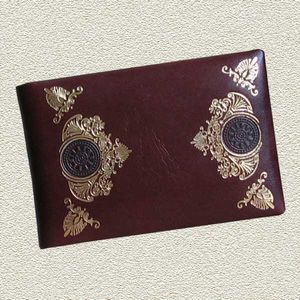 Визитница карманная 7.5 х 11.5 см 20 визиток натуральная кожа Гильдия Foliant EG282