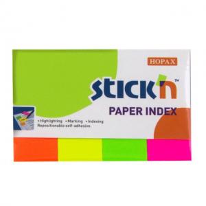 Закладки паперові 50х20 мм Hopax Stick'n 21205