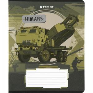 Зошит на 18 аркушів у клітинку Мілітарі Kite K23-236-1 - Фото 1