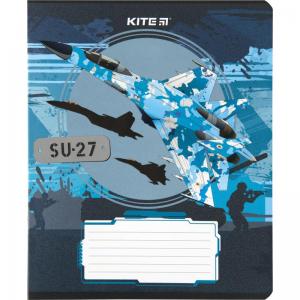 Зошит на 18 аркушів у клітинку Мілітарі Kite K23-236-1 - Фото 5
