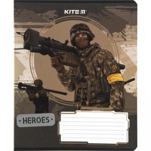 Зошит на 18 аркушів у клітинку Мілітарі Kite K23-236-1 - Фото 7