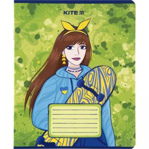 Зошит на 18 аркушів у клітинку Українки Kite K23-236-2 - Фото 1