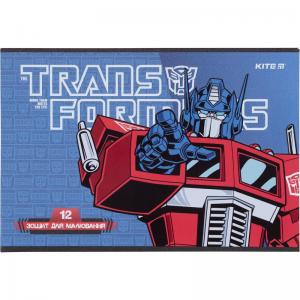 Тетрадь для рисования Kite Transformers 12 листов А4 TF21-241 - Фото 2