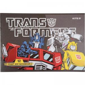 Тетрадь для рисования Kite Transformers 12 листов А4 TF21-241 - Фото 5